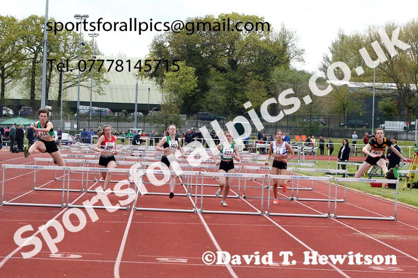 Hurdles, 2021 NECAA Middlesbrough Open Meting, Sunday, May 9th. Photo: David T. Hewitson/Sports for All Pics